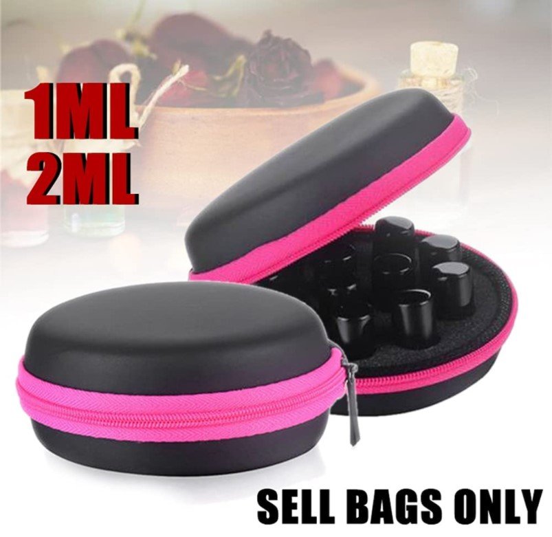 Factory Portable Custom Travel EVA Round Case Essential Oil Carrying Holder EVA Storage Case for 12 Bottles Essential Oil